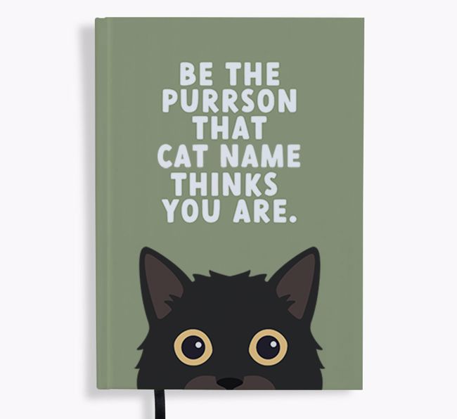 Be The Purrson: Personalised {breedFullName} Notebook